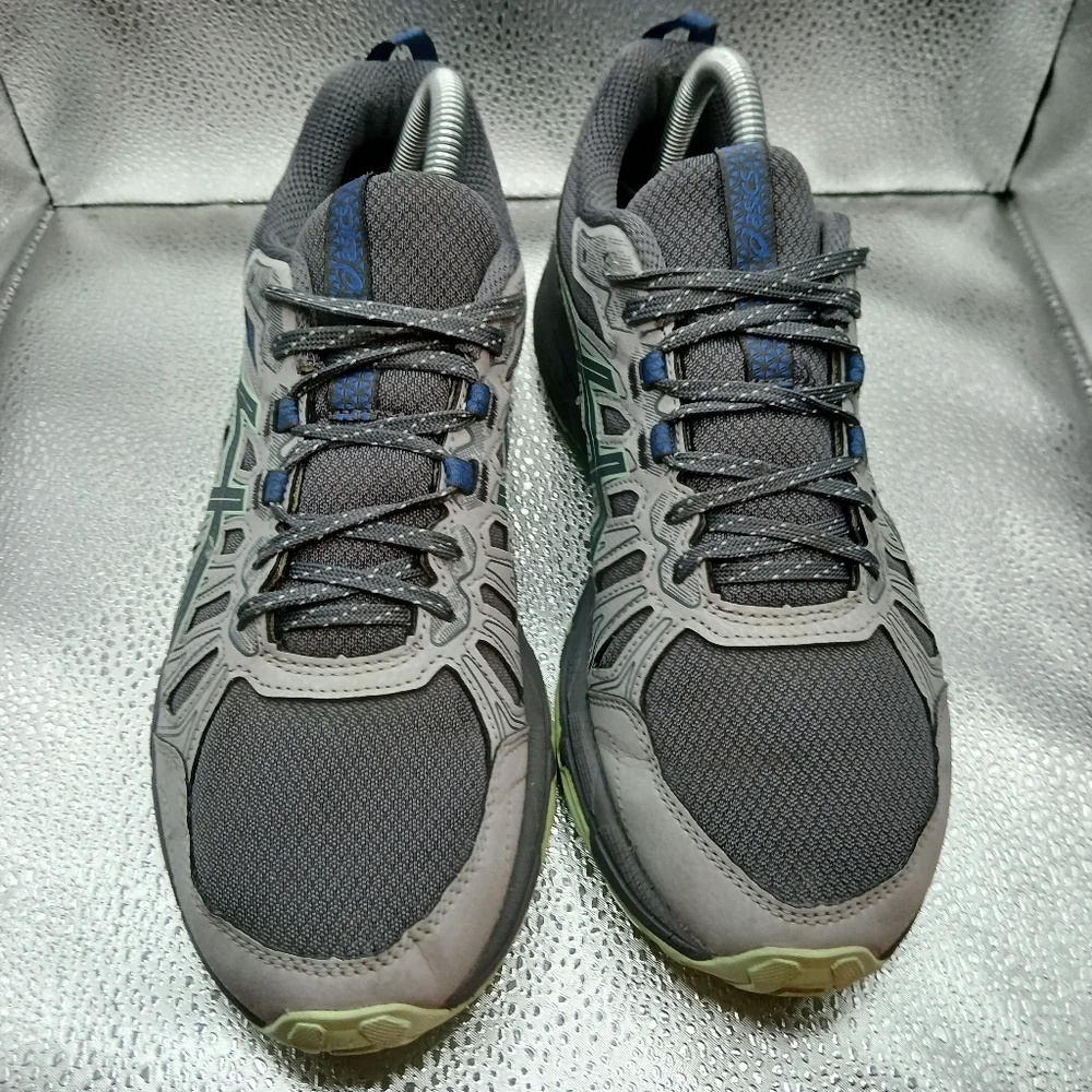 Asics Gray w/Blue & Green Trim Sneakers Women's Size 8.5